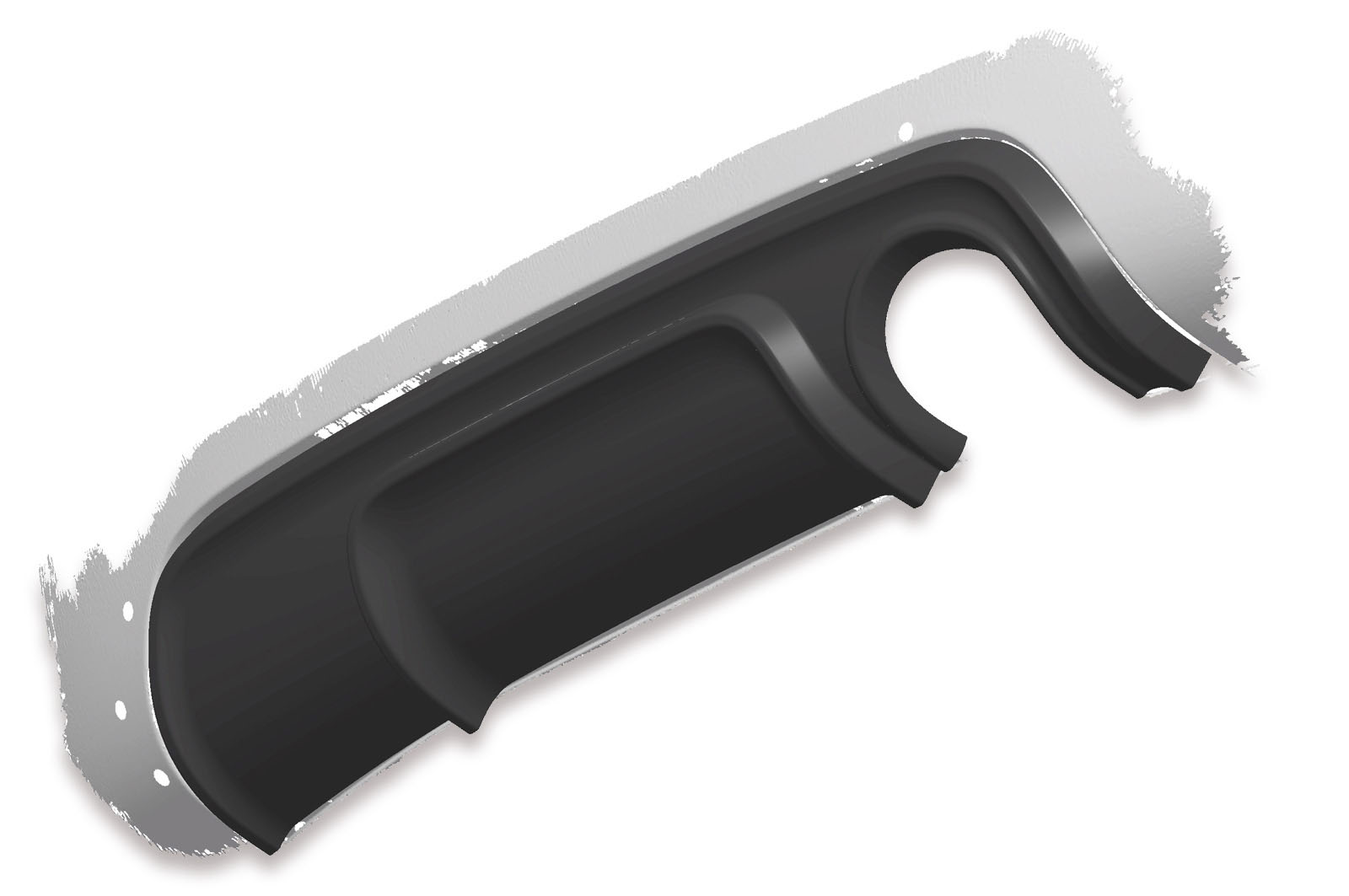 Diffuseur / Ajout de parechoc arrière pour Audi TT 8N toutes carrosseries avec Auspuff auf der Fahrerseite (1998-2006) - Fabriqué en ABS (6 finitions au choix)