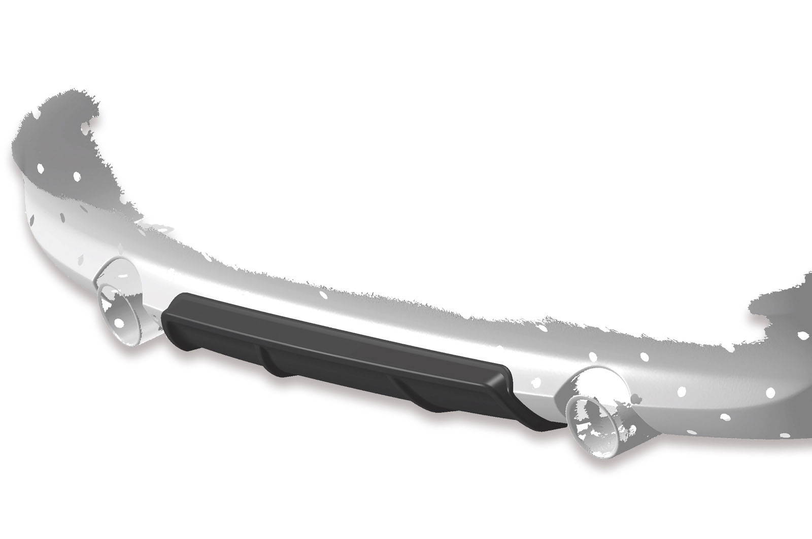 Diffuseur / Ajout de parechoc arrière pour BMW Série 3 E92 / E93 coupé et cabriolet (préfacelift) (06/2006-03/2010) - Fabriqué en ABS (6 finitions au choix)