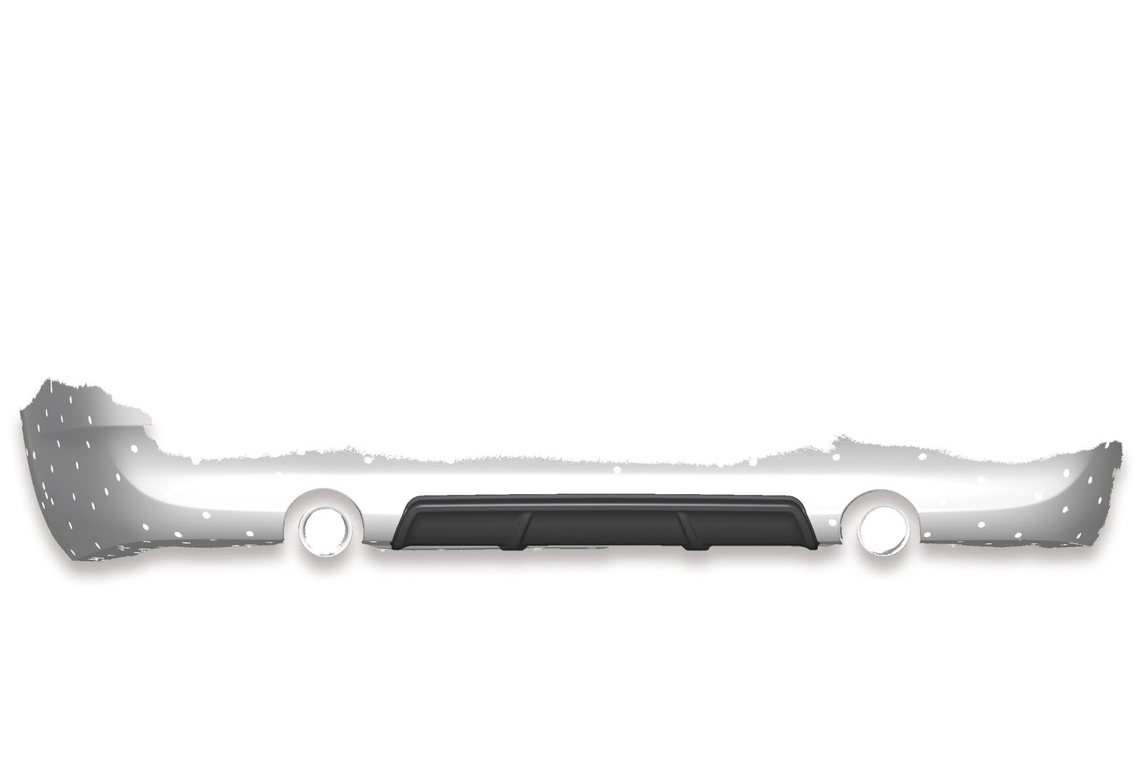 Diffuseur / Ajout de parechoc arrière pour BMW Série 3 E92 / E93 coupé et cabriolet (préfacelift) (06/2006-03/2010) - Fabriqué en ABS (6 finitions au choix)