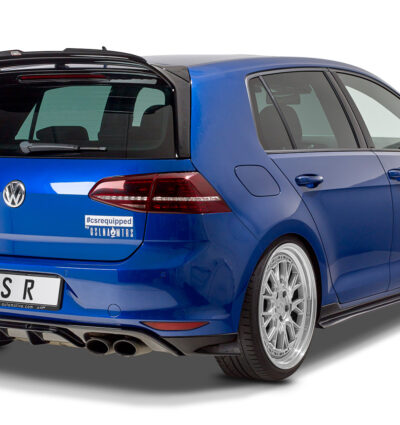 Diffuseur / Ajout de parechoc arrière pour VW Golf 7 (Typ AU) R / R-Line / préfacelift (11/2013-02/2017) - Fabriqué en ABS (6 finitions au choix)