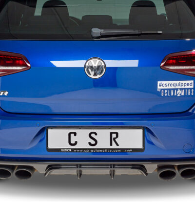 Diffuseur / Ajout de parechoc arrière pour VW Golf 7 (Typ AU) R / R-Line / préfacelift (11/2013-02/2017) - Fabriqué en ABS (6 finitions au choix)
