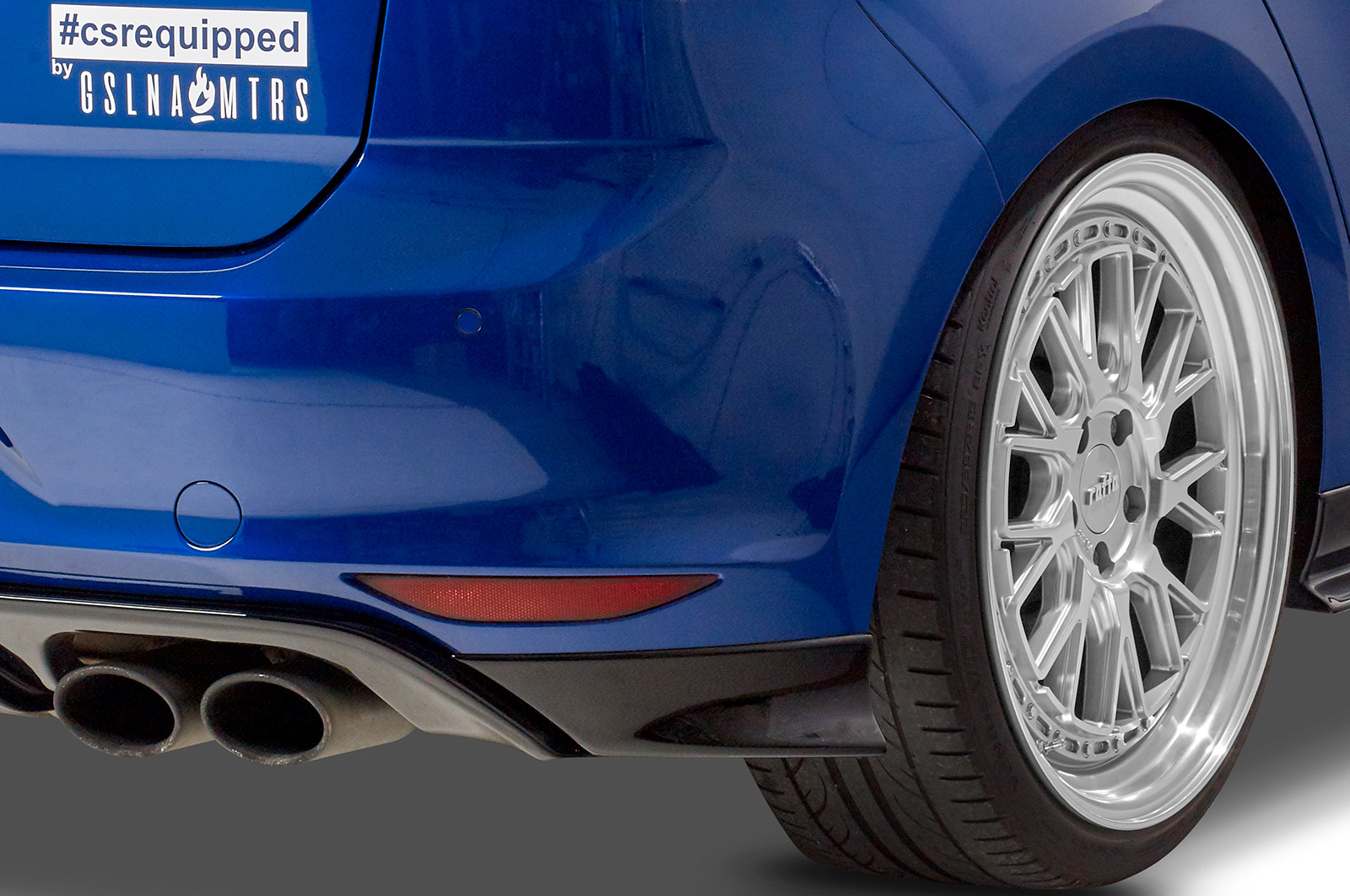 Diffuseur / Ajout de parechoc arrière pour VW Golf 7 (Typ AU) R / R-Line / préfacelift (11/2013-02/2017) - Fabriqué en ABS (6 finitions au choix)