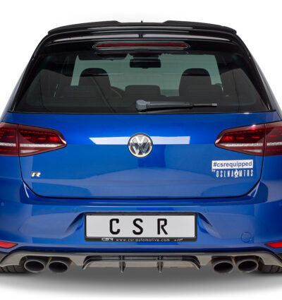 Diffuseur / Ajout de parechoc arrière pour VW Golf 7 (Typ AU) R / R-Line / préfacelift (11/2013-02/2017) - Fabriqué en ABS (6 finitions au choix)