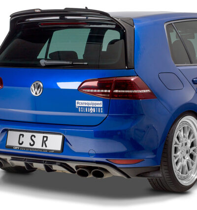 Diffuseur / Ajout de parechoc arrière pour VW Golf 7 (Typ AU) R / R-Line / préfacelift (11/2013-02/2017) - Fabriqué en ABS (6 finitions au choix)