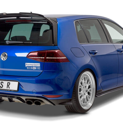 Diffuseur / Ajout de parechoc arrière pour VW Golf 7 (Typ AU) R / R-Line / préfacelift (11/2013-02/2017) - Fabriqué en ABS (6 finitions au choix)