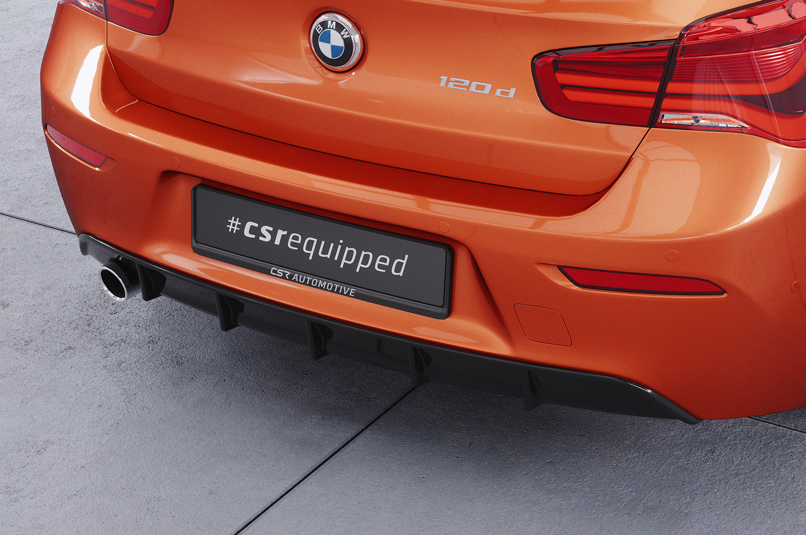 Diffuseur / Ajout de parechoc arrière pour BMW Série 1 F20 / F21 facelift (01/2015-06/2019) - Fabriqué en ABS (6 finitions au choix)