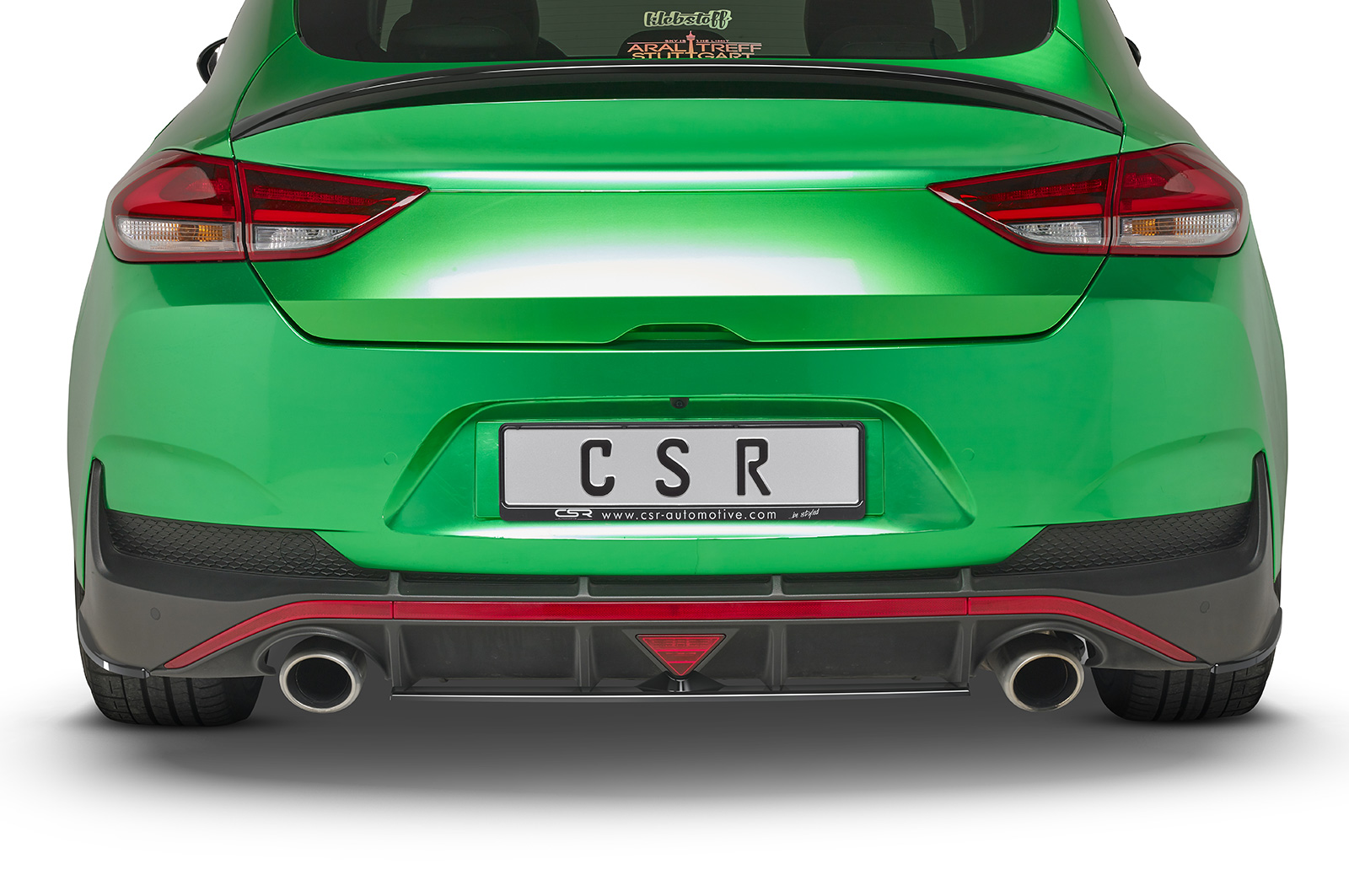Diffuseur / Ajout de parechoc arrière pour Hyundai I30 N (PD) Fastback (depuis 2017) - Fabriqué en ABS (6 finitions au choix)