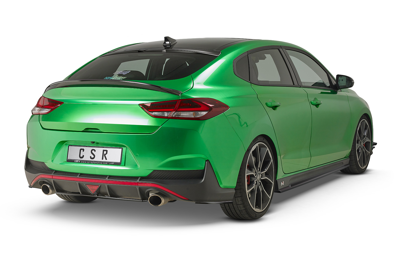 Diffuseur / Ajout de parechoc arrière pour Hyundai I30 N (PD) Fastback (depuis 2017) - Fabriqué en ABS (6 finitions au choix)