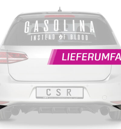 Diffuseur / Ajout de parechoc arrière pour VW Golf 7 (Typ AU) finition de base (préfacelift) (08/2012-02/2017) - Fabriqué en ABS (6 finitions au choix)