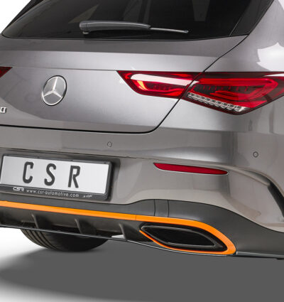 Diffuseur / Ajout de parechoc arrière pour Mercedes Benz CLA X118 Shooting Brake / AMG-Line (depuis 2019) - Fabriqué en ABS (6 finitions au choix)
