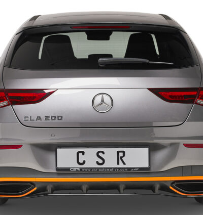 Diffuseur / Ajout de parechoc arrière pour Mercedes Benz CLA X118 Shooting Brake / AMG-Line (depuis 2019) - Fabriqué en ABS (6 finitions au choix)