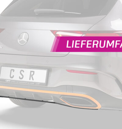 Diffuseur / Ajout de parechoc arrière pour Mercedes Benz CLA X118 Shooting Brake / AMG-Line (depuis 2019) - Fabriqué en ABS (6 finitions au choix)