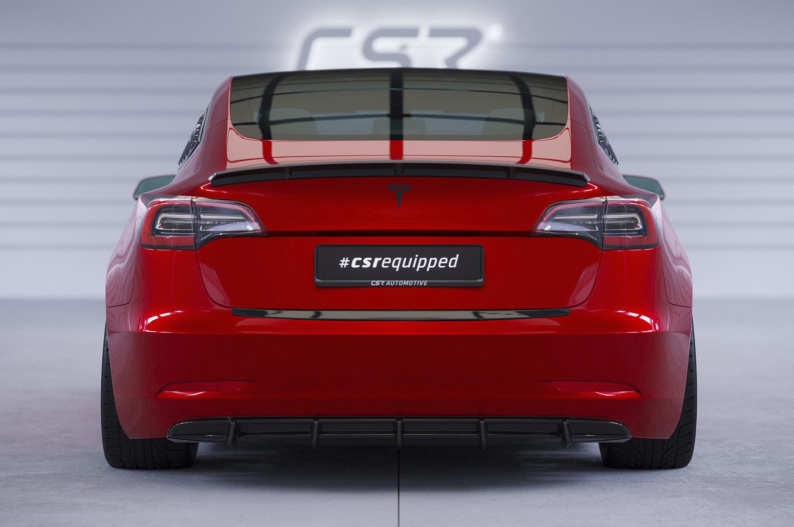 Diffuseur / Ajout de parechoc arrière pour Tesla Model 3 toutes carrosseries (depuis 2017) - Fabriqué en ABS (6 finitions au choix)