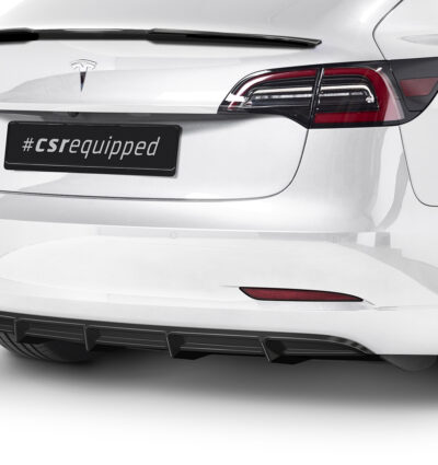 Diffuseur / Ajout de parechoc arrière pour Tesla Model 3 toutes carrosseries (depuis 2017) - Fabriqué en ABS (6 finitions au choix)