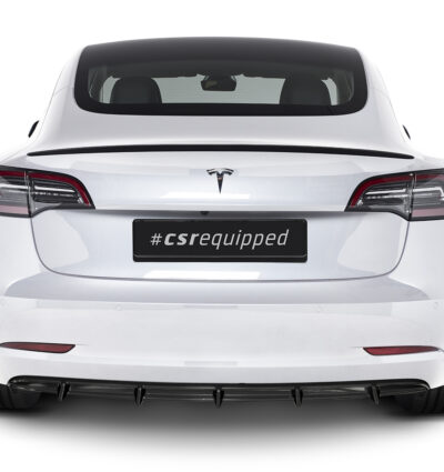 Diffuseur / Ajout de parechoc arrière pour Tesla Model 3 toutes carrosseries (depuis 2017) - Fabriqué en ABS (6 finitions au choix)