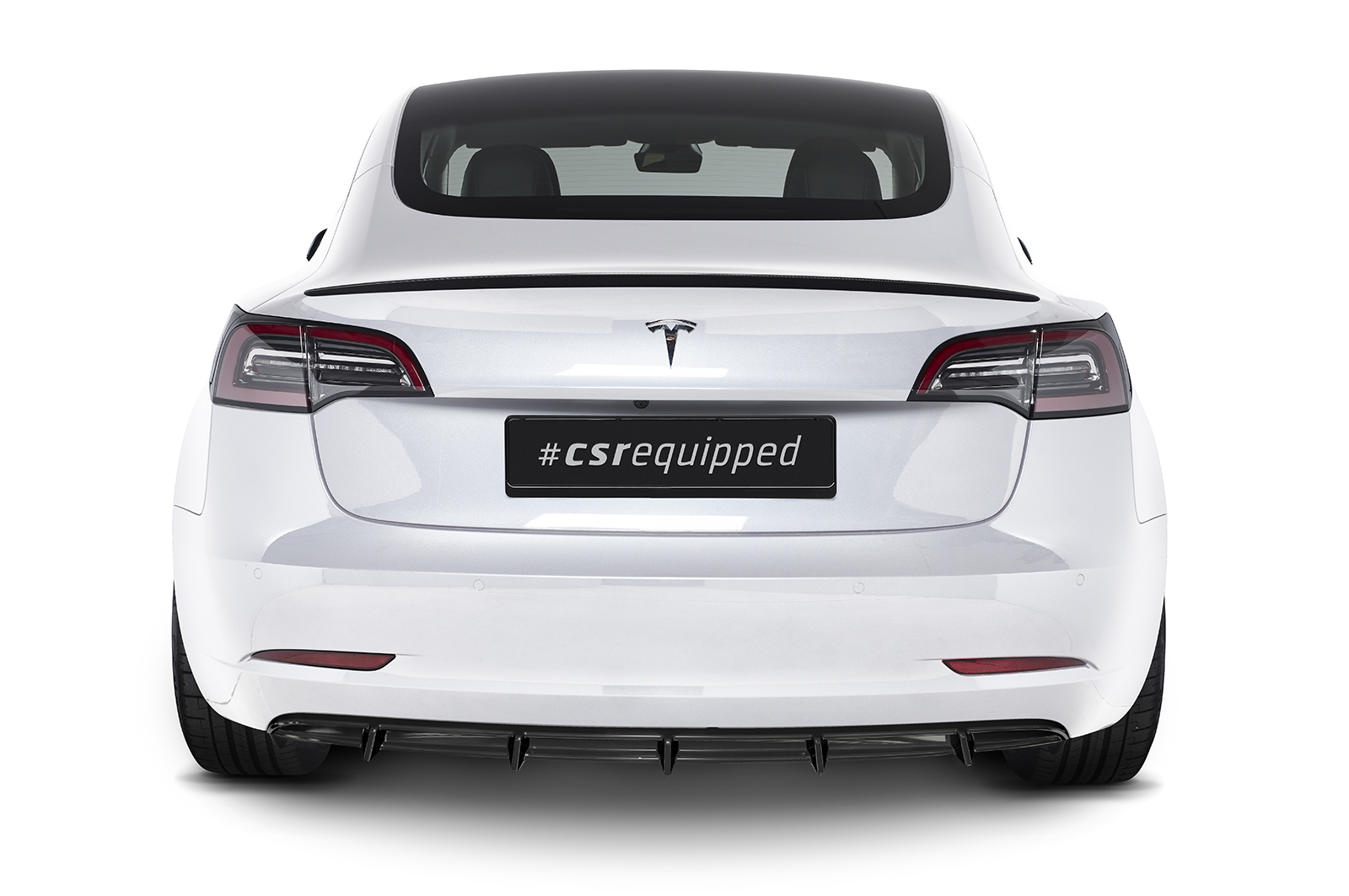 Diffuseur / Ajout de parechoc arrière pour Tesla Model 3 toutes carrosseries (depuis 2017) - Fabriqué en ABS (6 finitions au choix)