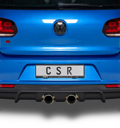 Diffuseur / Ajout de parechoc arrière pour VW Golf 6 R (09/2009-10/2012) - Fabriqué en ABS (6 finitions au choix)