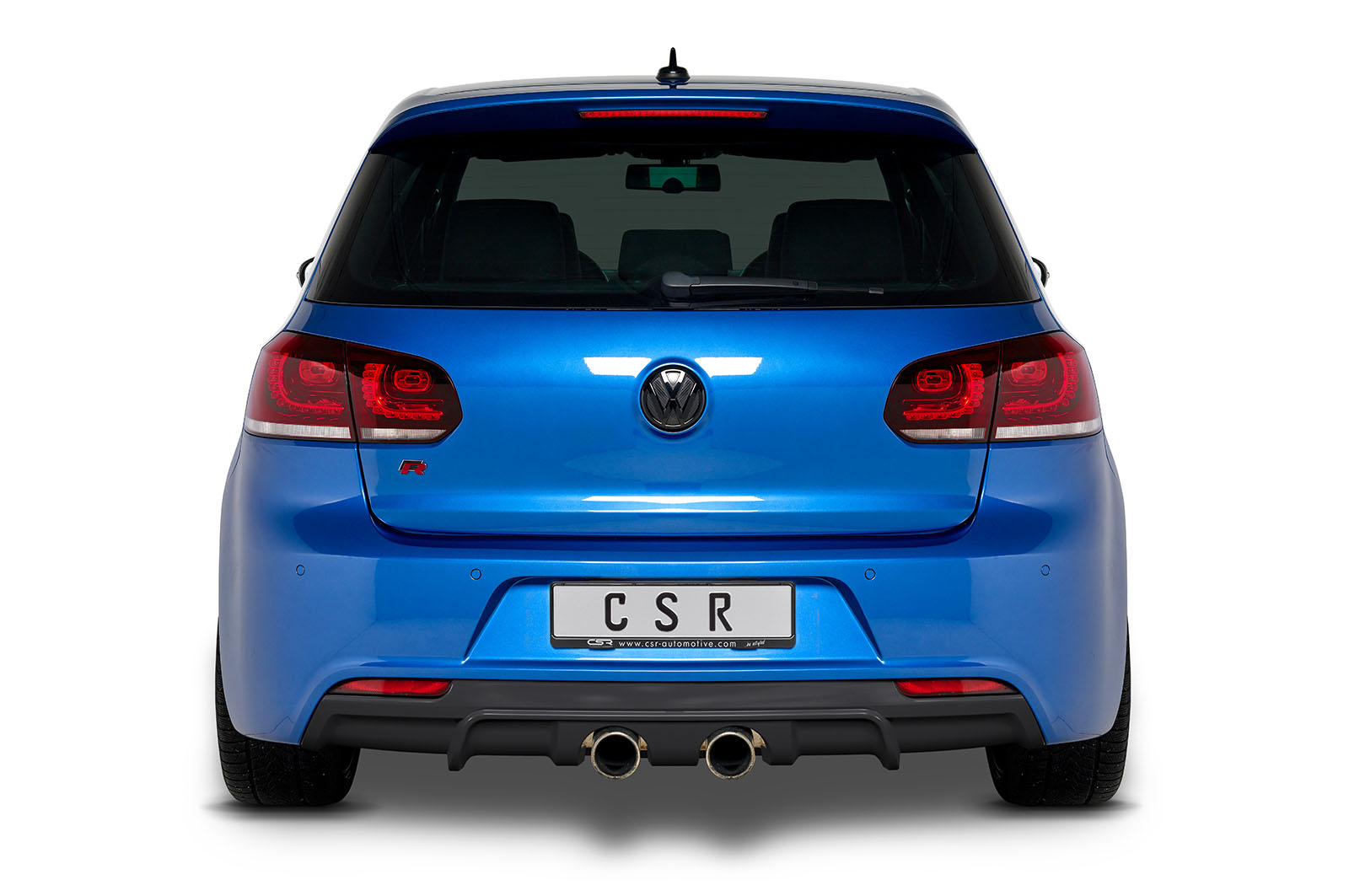 Diffuseur / Ajout de parechoc arrière pour VW Golf 6 R (09/2009-10/2012) - Fabriqué en ABS (6 finitions au choix)