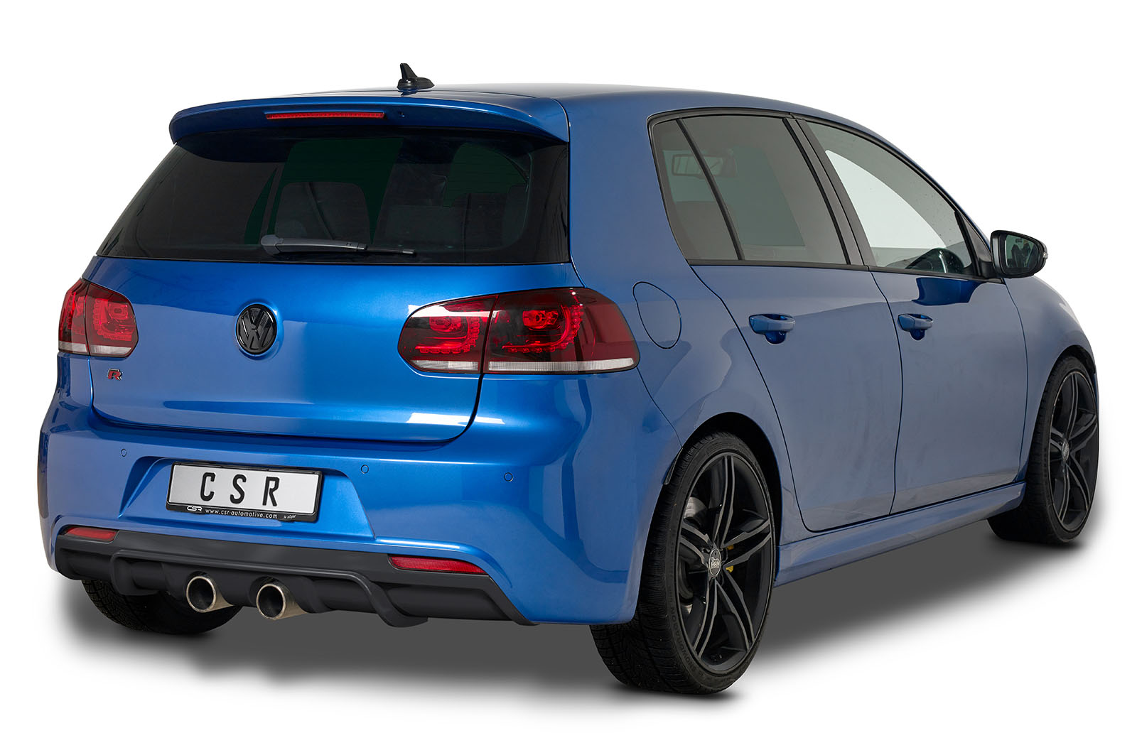 Diffuseur / Ajout de parechoc arrière pour VW Golf 6 R (09/2009-10/2012) - Fabriqué en ABS (6 finitions au choix)
