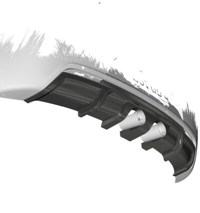 Diffuseur / Ajout de parechoc arrière pour VW Golf 6 R (09/2009-10/2012) - Fabriqué en ABS (6 finitions au choix)