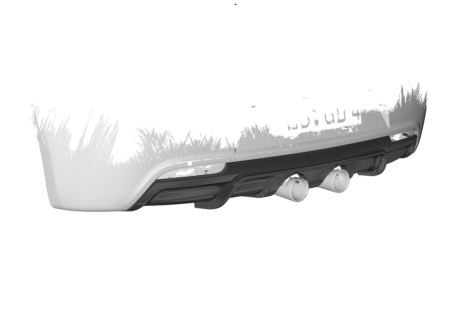 Diffuseur / Ajout de parechoc arrière pour VW Golf 6 R (09/2009-10/2012) - Fabriqué en ABS (6 finitions au choix)
