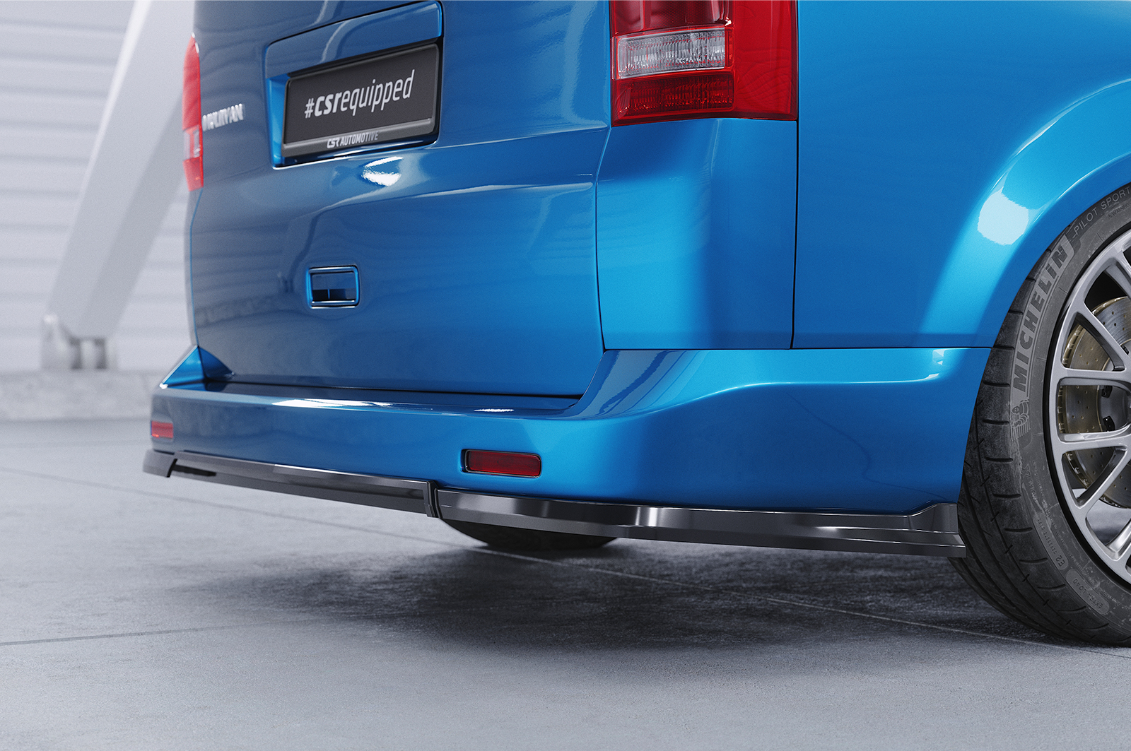 Diffuseur / Ajout de parechoc arrière pour VW T5 toutes carrosseries (2003-2015) - Fabriqué en ABS (6 finitions au choix)