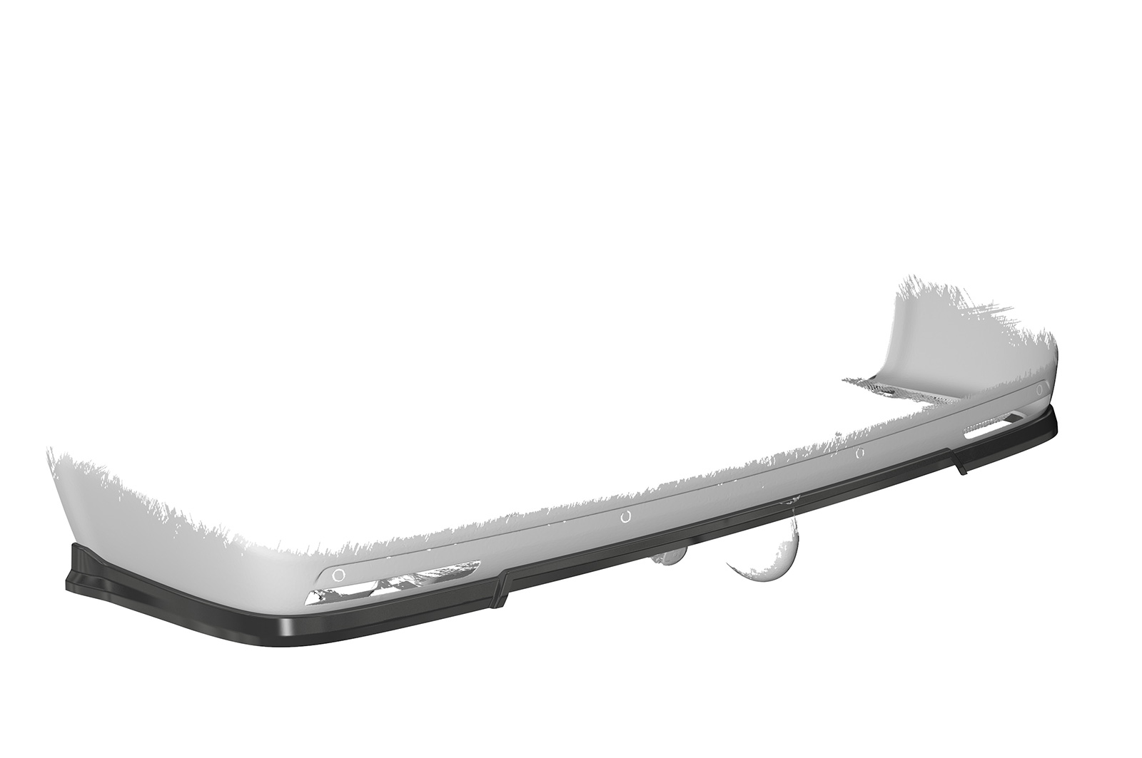 Diffuseur / Ajout de parechoc arrière pour VW T5 toutes carrosseries (2003-2015) - Fabriqué en ABS (6 finitions au choix)