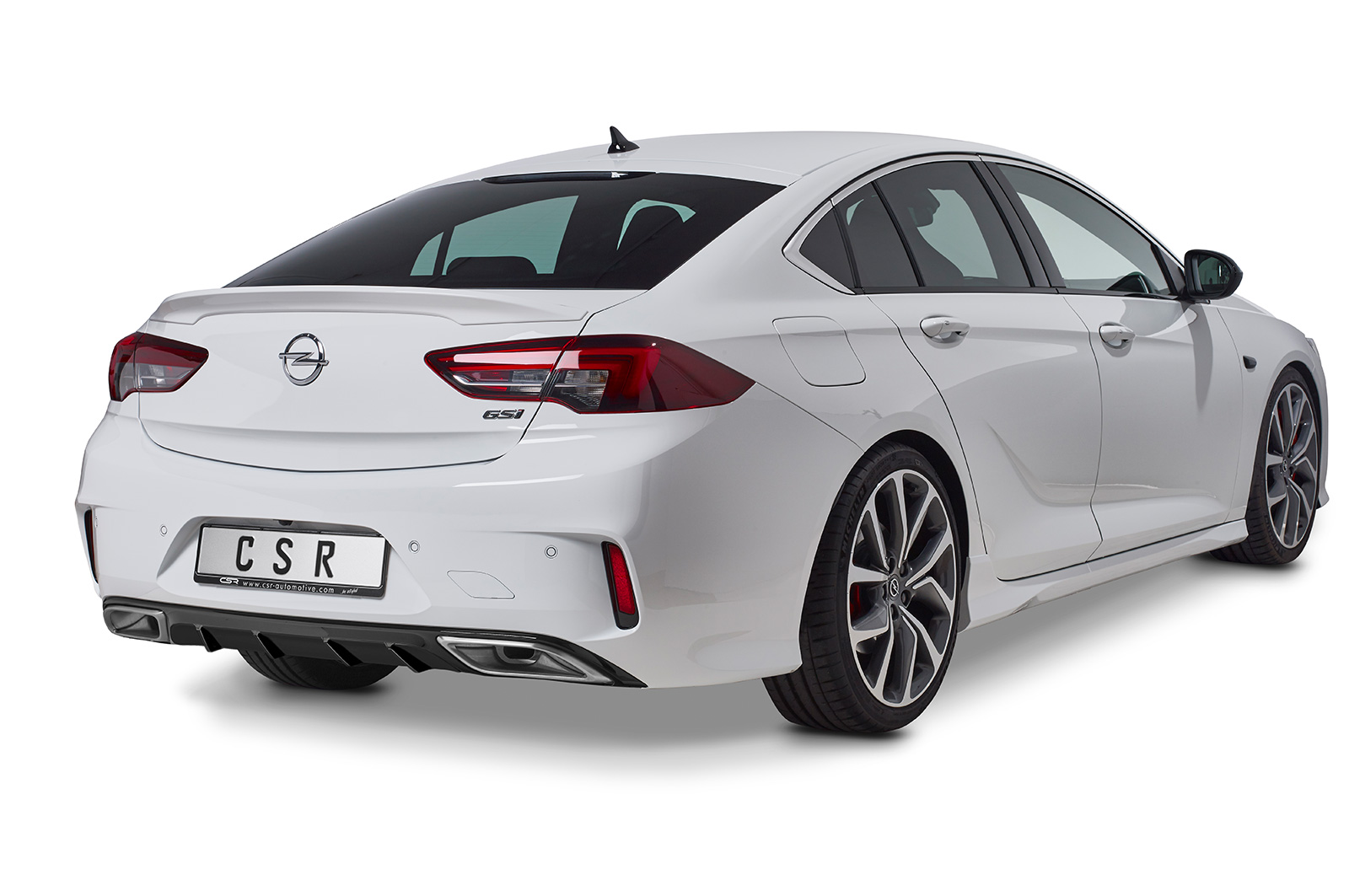Diffuseur / Ajout de parechoc arrière pour Opel Insignia B Grand Sport GSi (depuis 2017) - Fabriqué en ABS (6 finitions au choix)