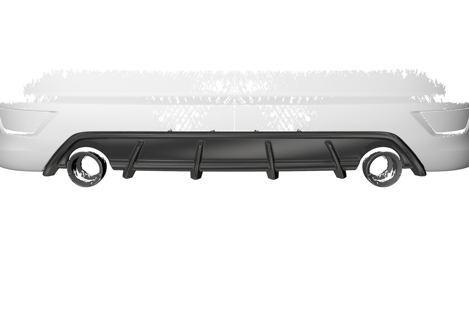 Diffuseur / Ajout de parechoc arrière pour Ford Focus MK2 ST (facelift) (2007-2010) - Fabriqué en ABS (6 finitions au choix)