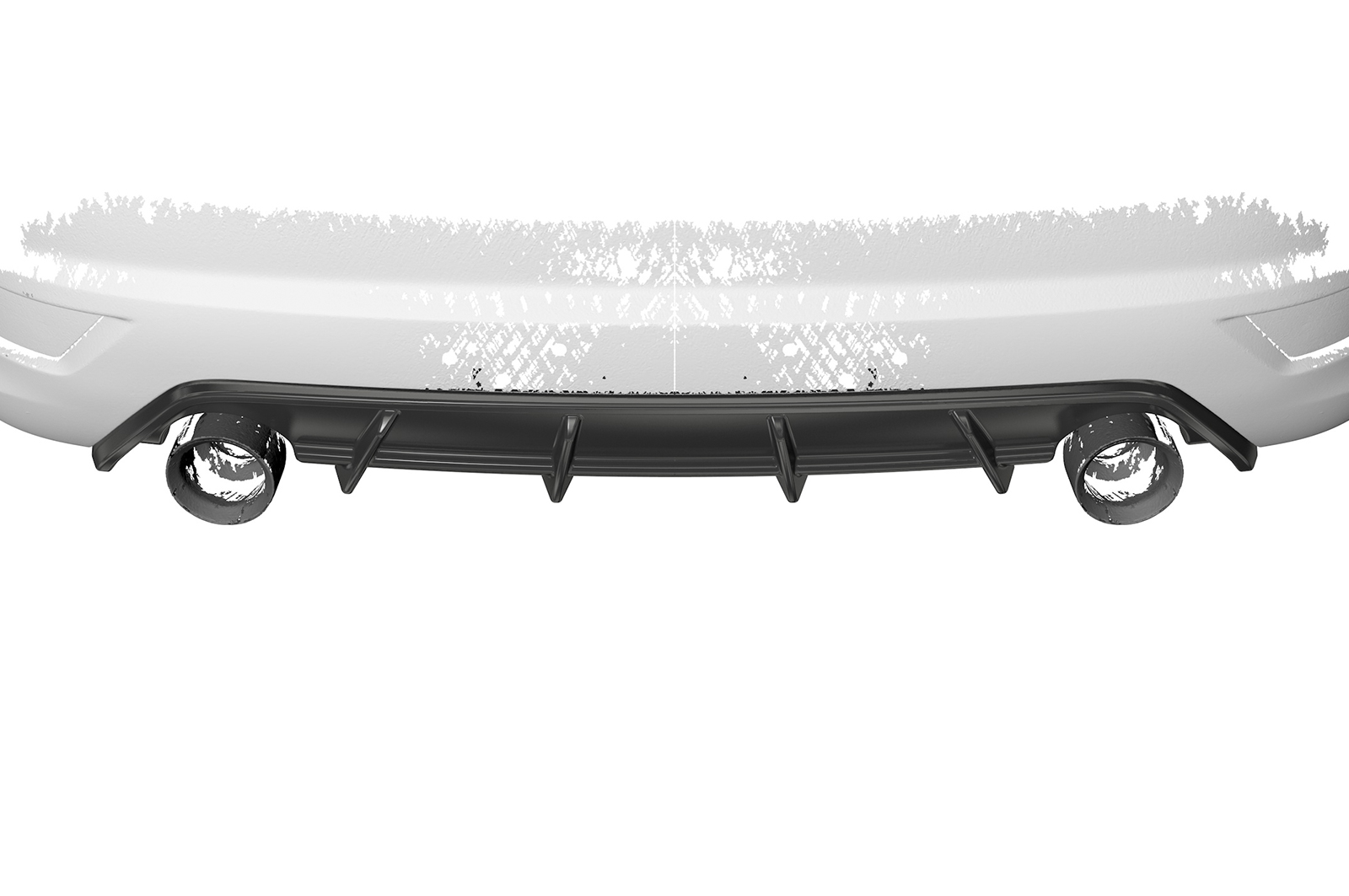 Diffuseur / Ajout de parechoc arrière pour Ford Focus MK2 ST (facelift) (2007-2010) - Fabriqué en ABS (6 finitions au choix)