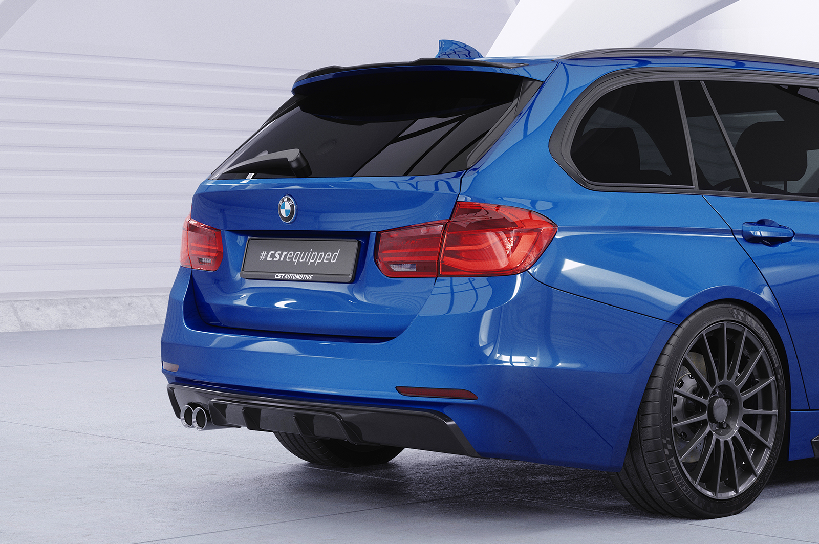 Diffuseur / Ajout de parechoc arrière pour BMW Série 3 F31 break (préfacelift) (10/2011-04/2015) - Fabriqué en ABS (6 finitions au choix)