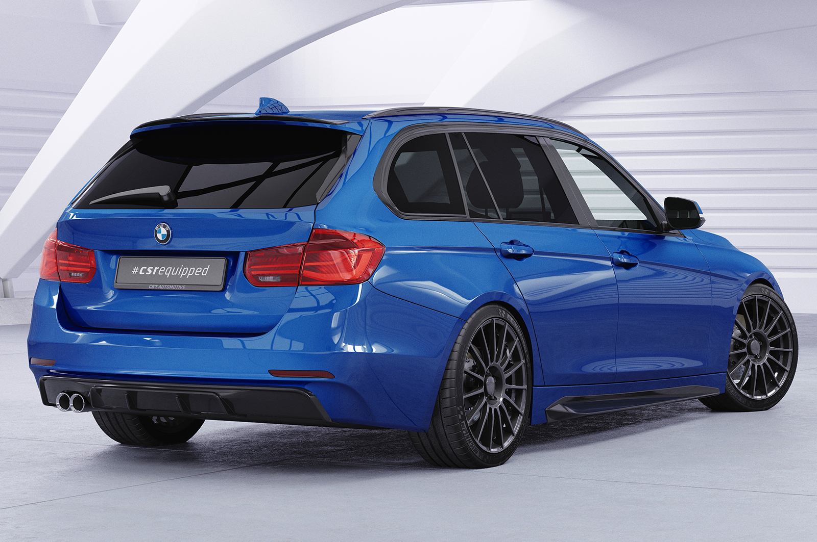 Diffuseur / Ajout de parechoc arrière pour BMW Série 3 F31 break (préfacelift) (10/2011-04/2015) - Fabriqué en ABS (6 finitions au choix)