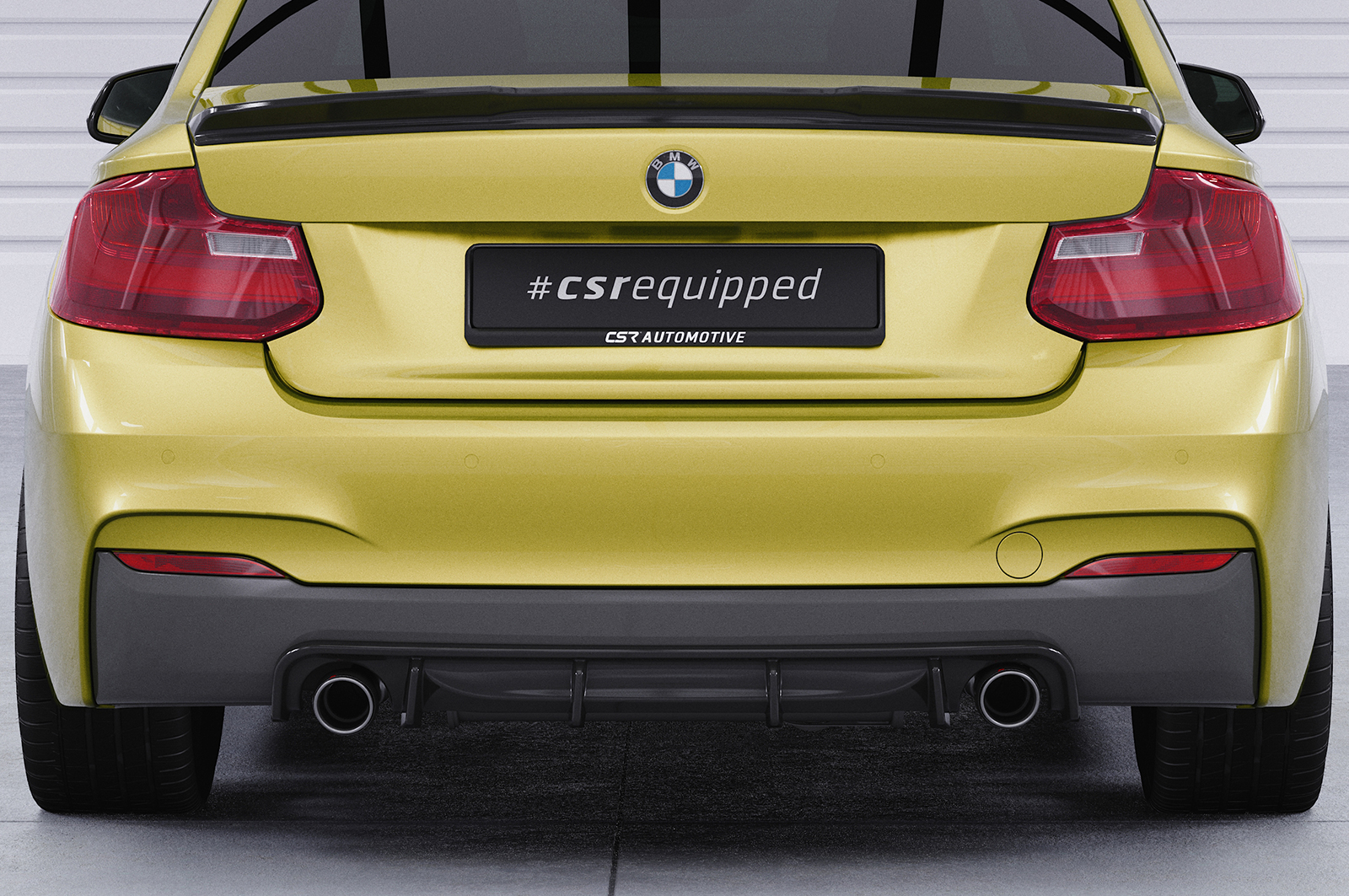 Diffuseur / Ajout de parechoc arrière pour BMW Série 2 F22 / F23 Pack M (11/2013-06/2021) - Fabriqué en ABS (6 finitions au choix)