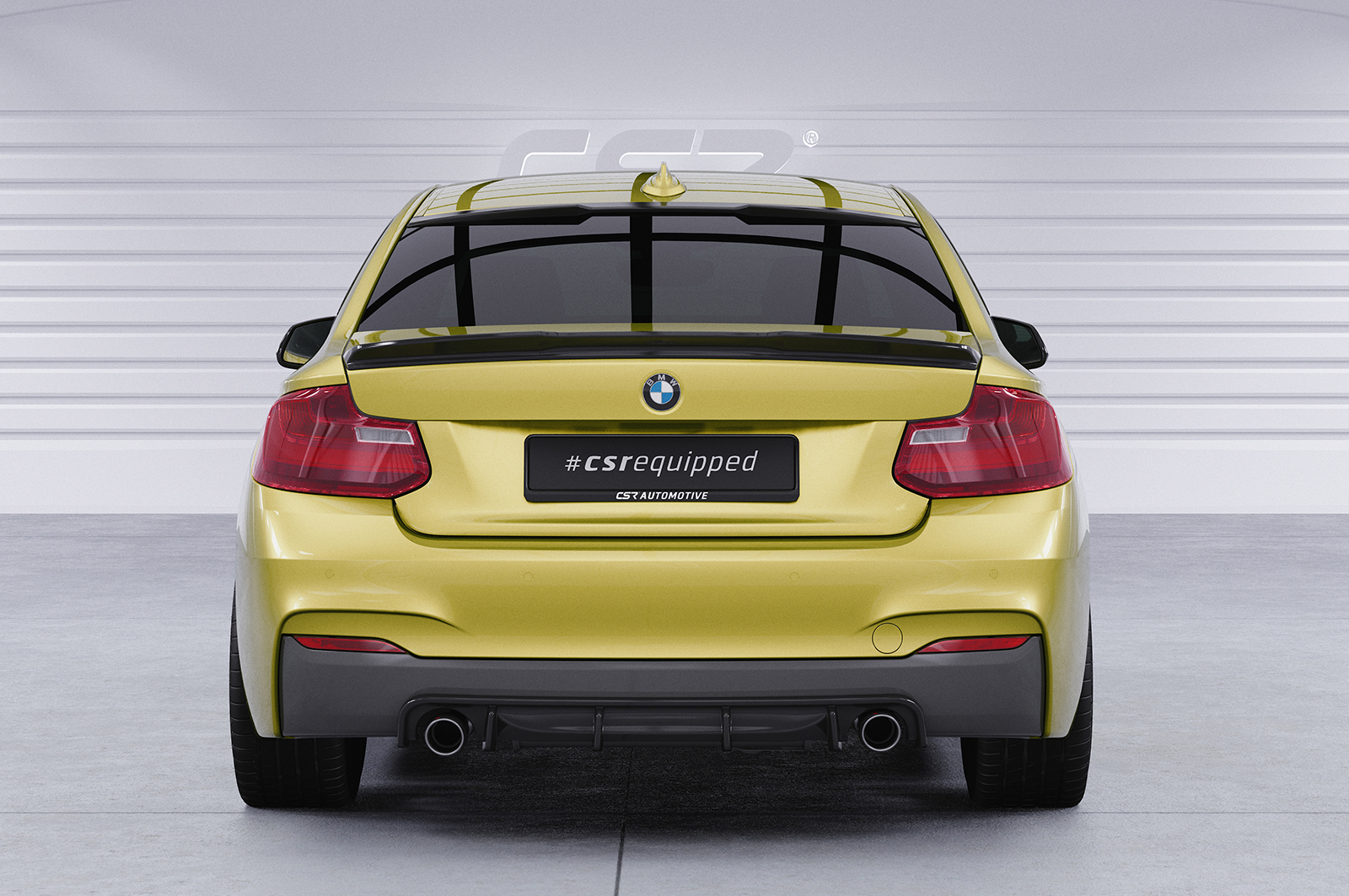 Diffuseur / Ajout de parechoc arrière pour BMW Série 2 F22 / F23 Pack M (11/2013-06/2021) - Fabriqué en ABS (6 finitions au choix)