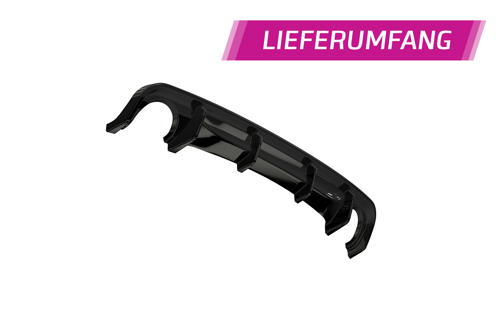 Diffuseur / Ajout de parechoc arrière pour BMW Série 2 F22 / F23 Pack M (11/2013-06/2021) - Fabriqué en ABS (6 finitions au choix)