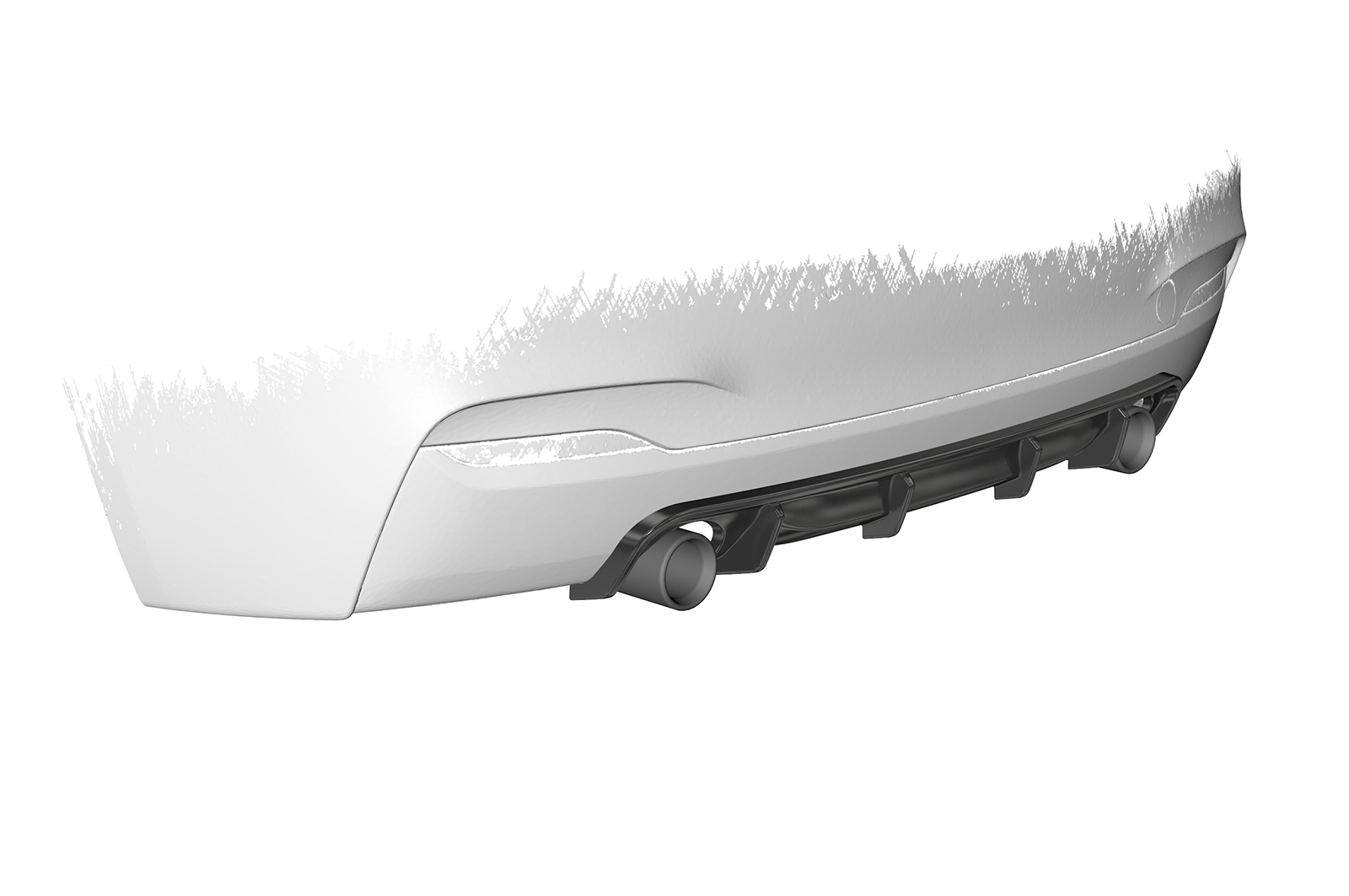 Diffuseur / Ajout de parechoc arrière pour BMW Série 2 F22 / F23 Pack M (11/2013-06/2021) - Fabriqué en ABS (6 finitions au choix)
