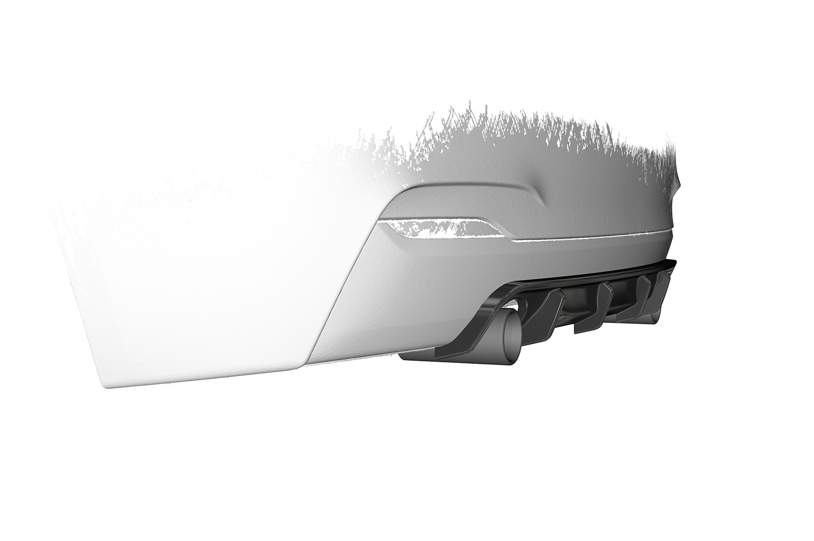 Diffuseur / Ajout de parechoc arrière pour BMW Série 2 F22 / F23 Pack M (11/2013-06/2021) - Fabriqué en ABS (6 finitions au choix)