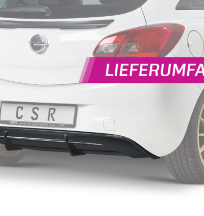 Diffuseur / Ajout de parechoc arrière pour Opel Corsa E 3 portes (2014-2019) - Fabriqué en ABS (6 finitions au choix)