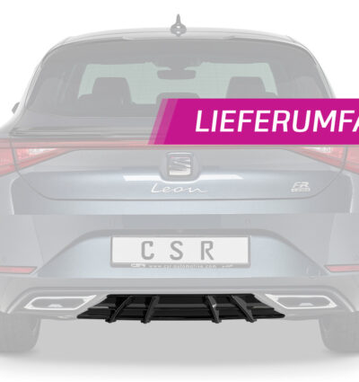 Diffuseur / Ajout de parechoc arrière pour Seat Leon IV (Typ KL) toutes carrosseries (depuis 2020) - Fabriqué en ABS (6 finitions au choix)