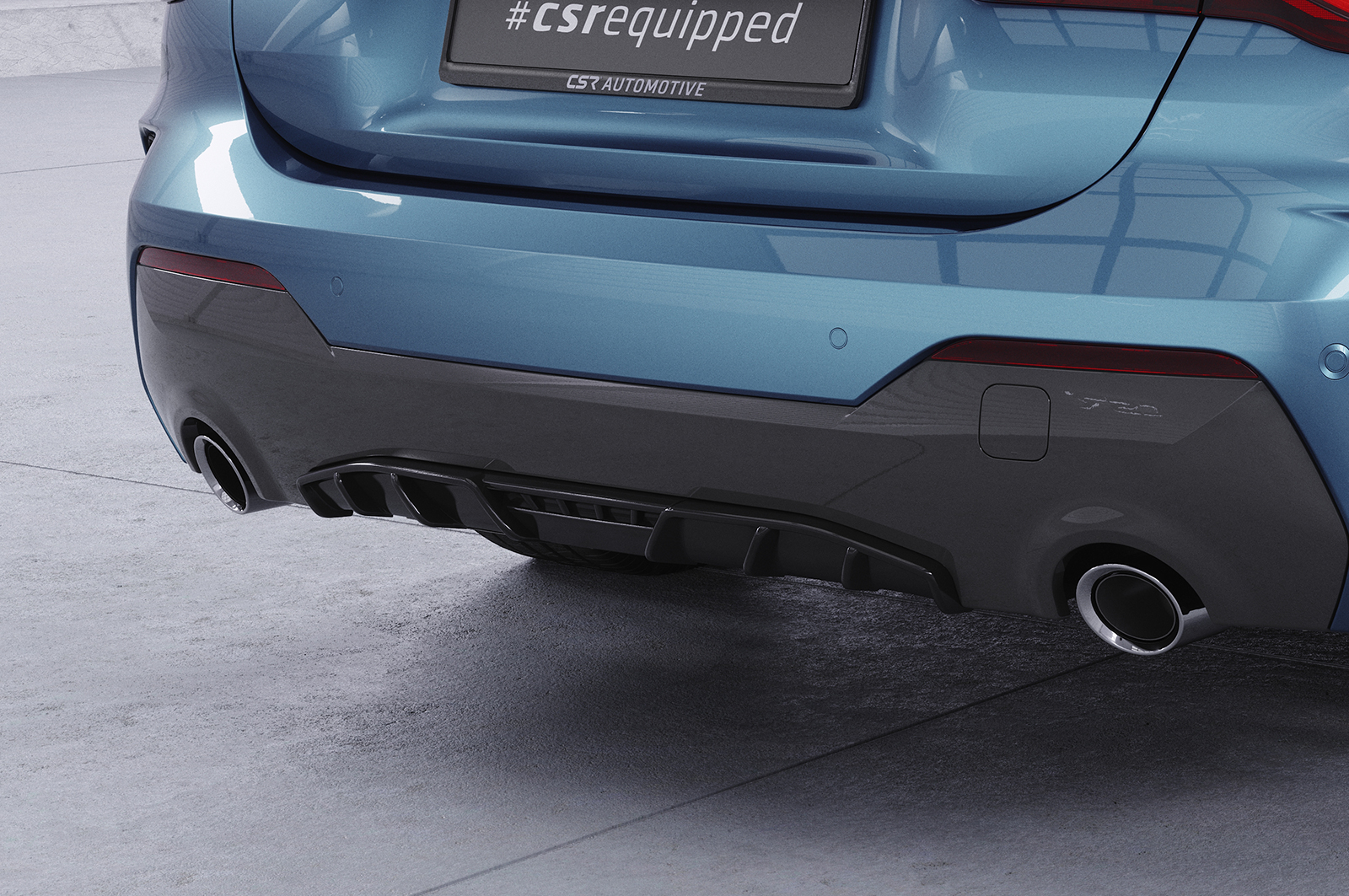Diffuseur / Ajout de parechoc arrière pour BMW Série 4 (G22 / G23) M440i / M440d et M Sport (Pack M) (depuis 2020) - Fabriqué en ABS (6 finitions au choix)