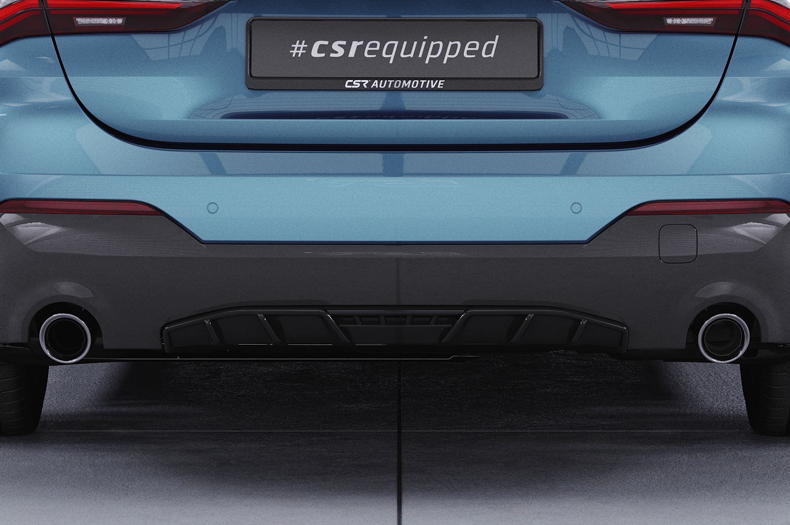 Diffuseur / Ajout de parechoc arrière pour BMW Série 4 (G22 / G23) M440i / M440d et M Sport (Pack M) (depuis 2020) - Fabriqué en ABS (6 finitions au choix)