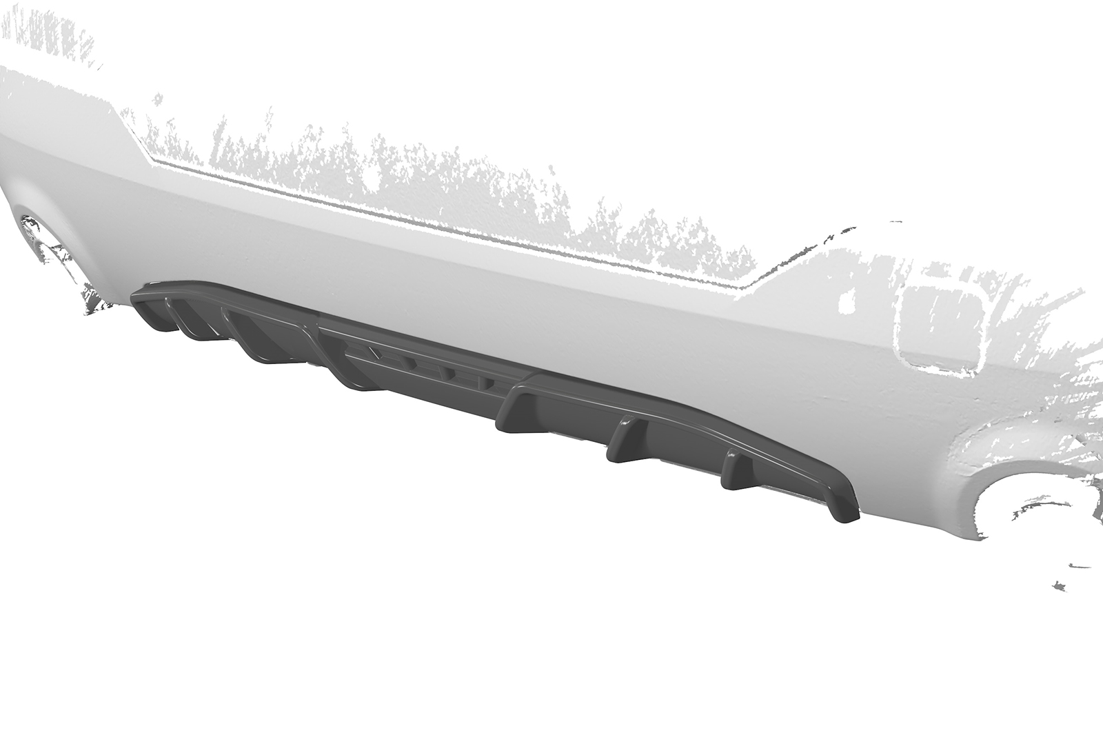 Diffuseur / Ajout de parechoc arrière pour BMW Série 4 (G22 / G23) M440i / M440d et M Sport (Pack M) (depuis 2020) - Fabriqué en ABS (6 finitions au choix)
