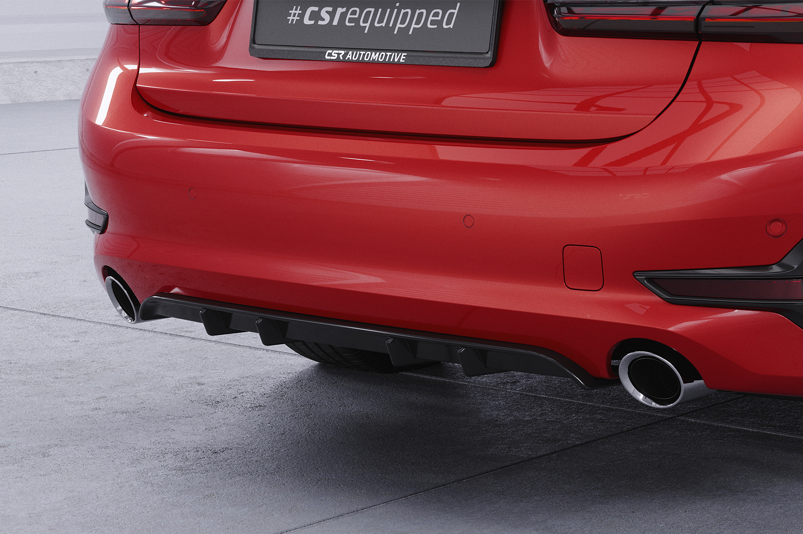 Diffuseur / Ajout de parechoc arrière pour BMW Série 3 G20 / G21 toutes carrosseries (depuis 2019) - Fabriqué en ABS (6 finitions au choix)
