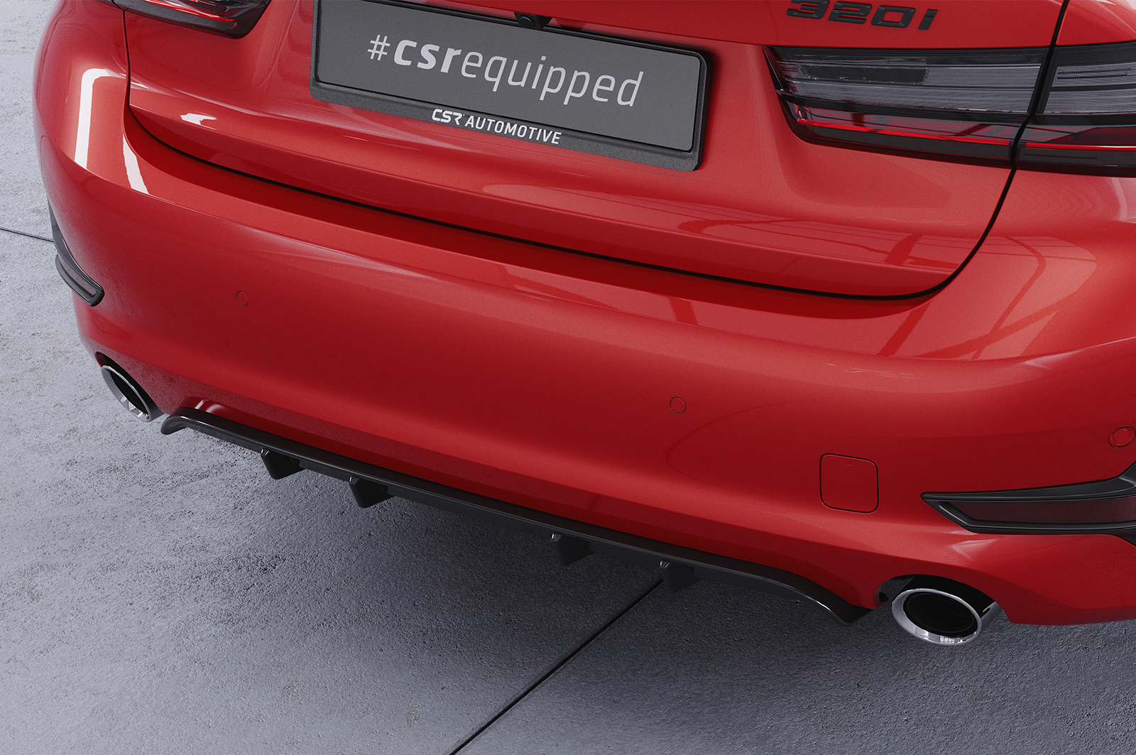 Diffuseur / Ajout de parechoc arrière pour BMW Série 3 G20 / G21 toutes carrosseries (depuis 2019) - Fabriqué en ABS (6 finitions au choix)