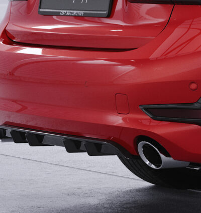 Diffuseur / Ajout de parechoc arrière pour BMW Série 3 G20 / G21 toutes carrosseries (depuis 2019) - Fabriqué en ABS (6 finitions au choix)
