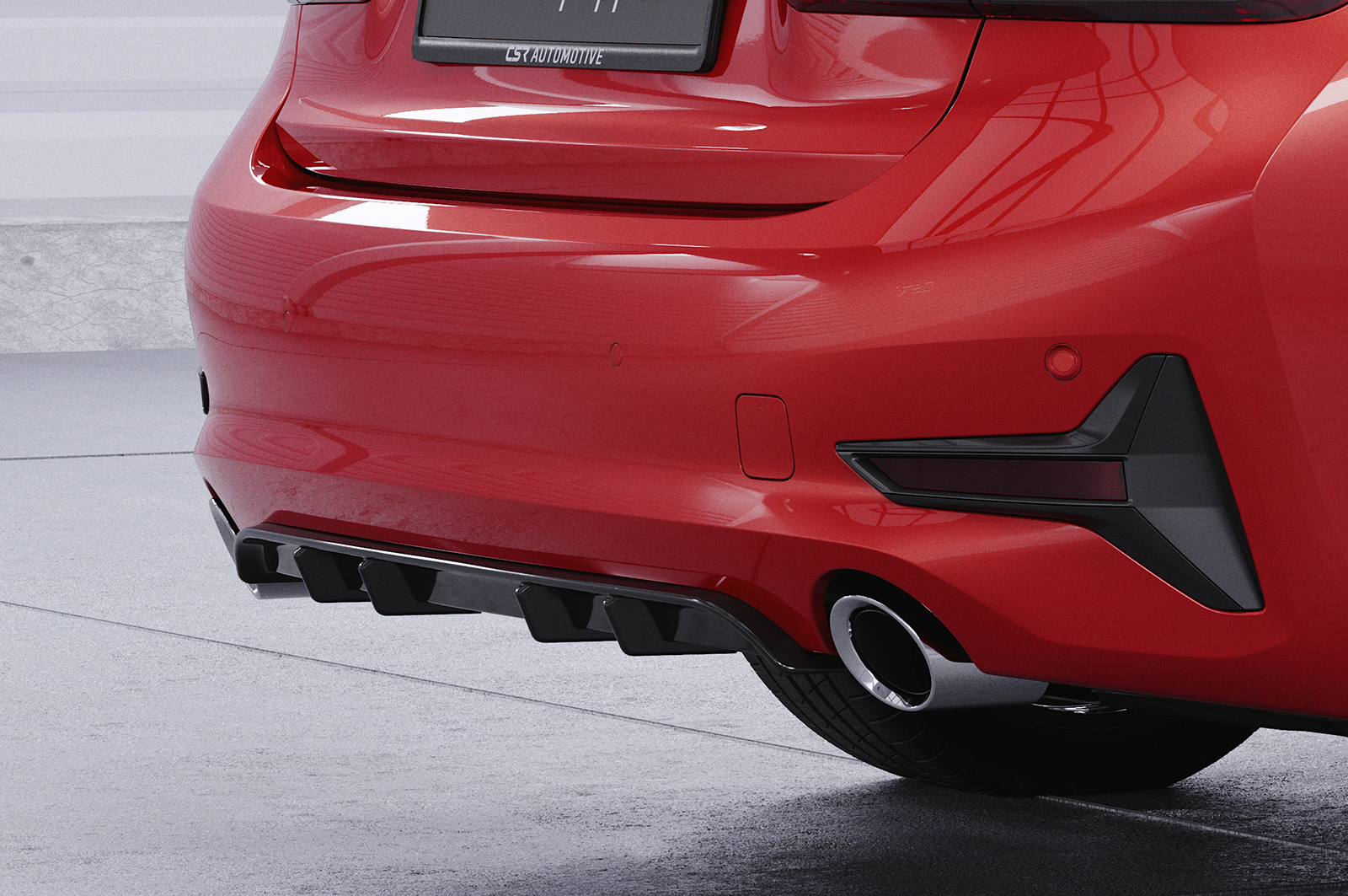 Diffuseur / Ajout de parechoc arrière pour BMW Série 3 G20 / G21 toutes carrosseries (depuis 2019) - Fabriqué en ABS (6 finitions au choix)