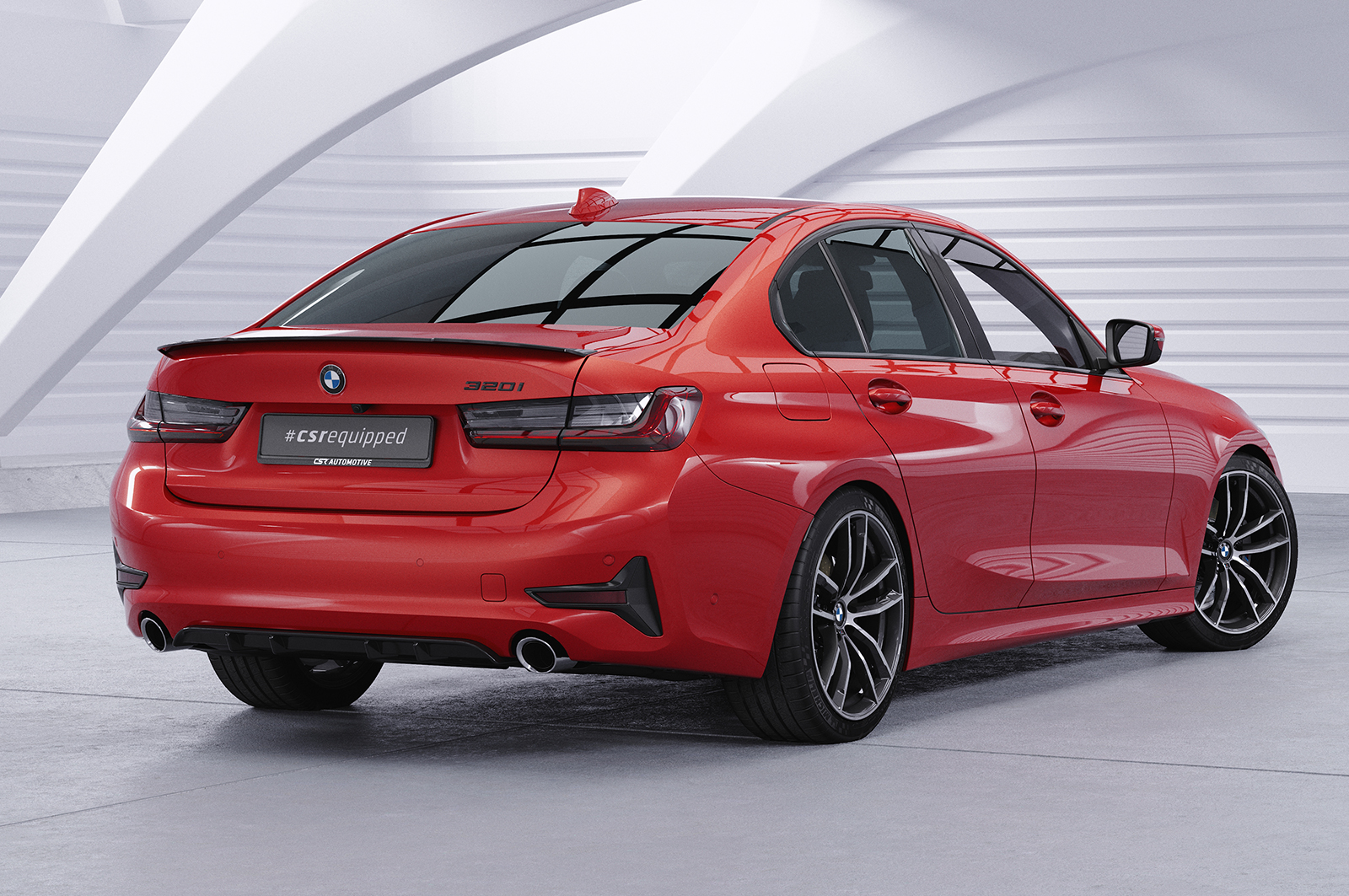 Diffuseur / Ajout de parechoc arrière pour BMW Série 3 G20 / G21 toutes carrosseries (depuis 2019) - Fabriqué en ABS (6 finitions au choix)