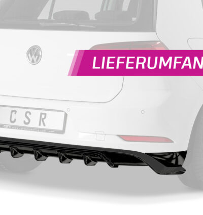 Diffuseur / Ajout de parechoc arrière pour VW Golf 7 (Typ AU) (depuis 03/2017) - Fabriqué en ABS (6 finitions au choix)