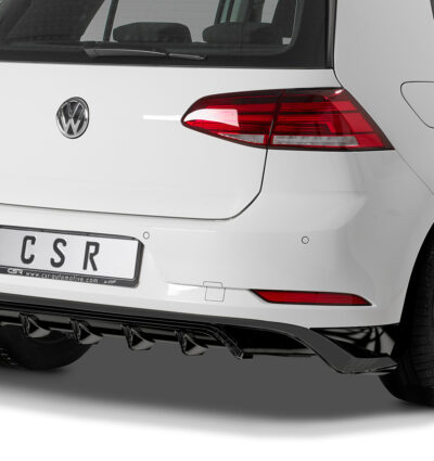 Diffuseur / Ajout de parechoc arrière pour VW Golf 7 (Typ AU)  (depuis 03/2017) - Fabriqué en ABS (6 finitions au choix)
