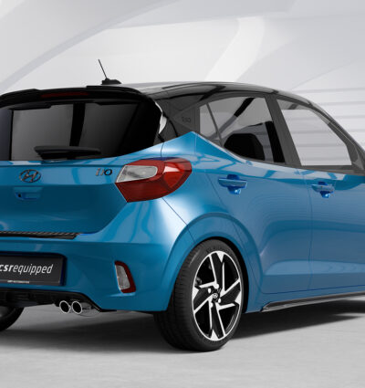 Diffuseur / Ajout de parechoc arrière pour Hyundai I10 (3. Generation) toutes carrosseries (depuis 2020) - Fabriqué en ABS (6 finitions au choix)